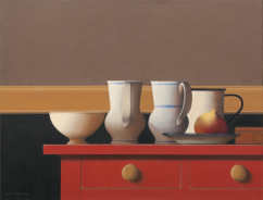 Wim Blom-Two valentian jugs 2009 oil on canvas 51 x 66 cm-20 x 26 inch