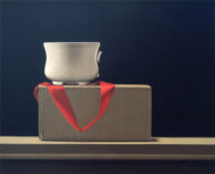 Wim Blom - 195-Broken cup with red ribbon 1986 