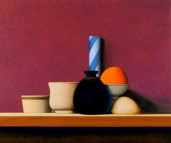 Wim Blom - Still Life With Orange 2004 oil on canvas 61 x 61 cm